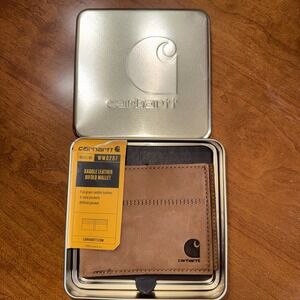 Carhartt Rough Cut Bifold Wallet Carhartt Logo Debossed On Exterior And Interior